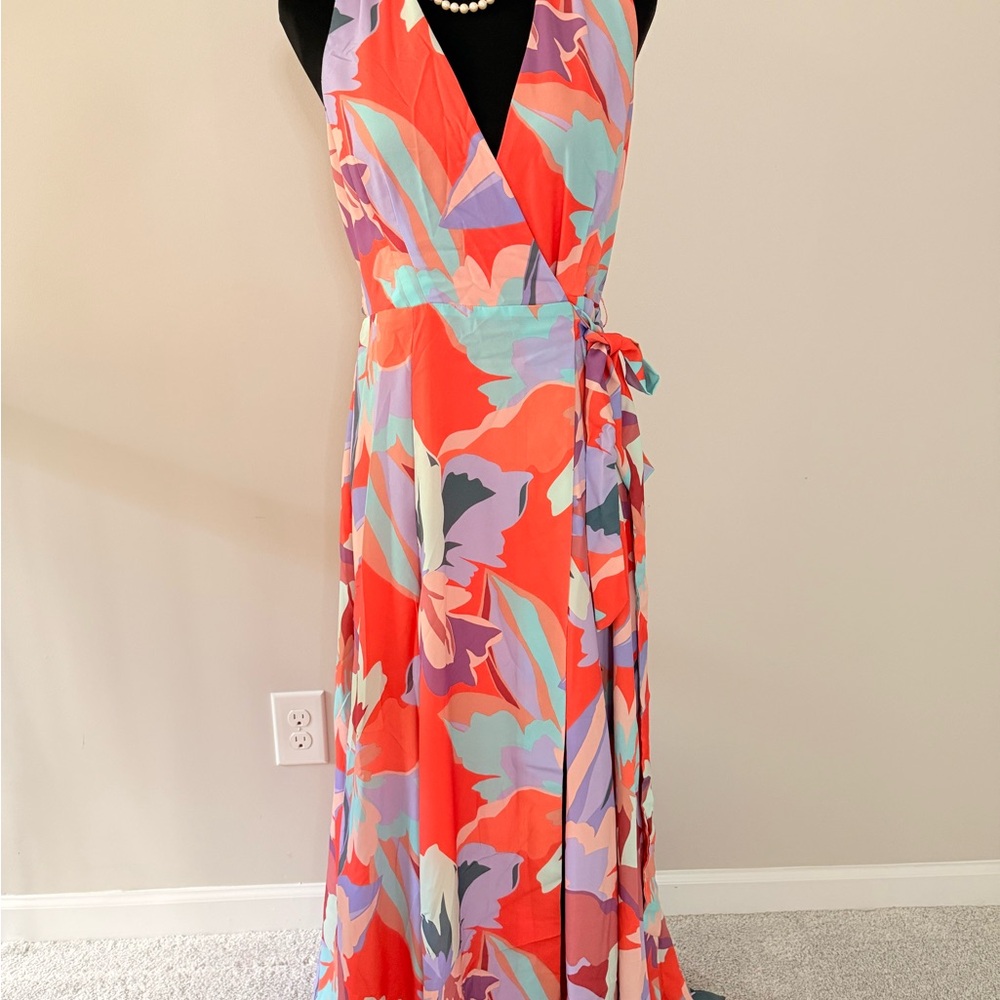 Hutch Vela Floral Wrap Maxi Dress - Multicolor